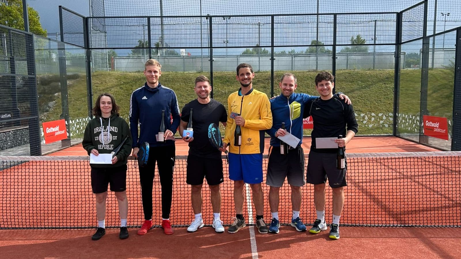 Winners of the 2024 Gottwald padel tournament