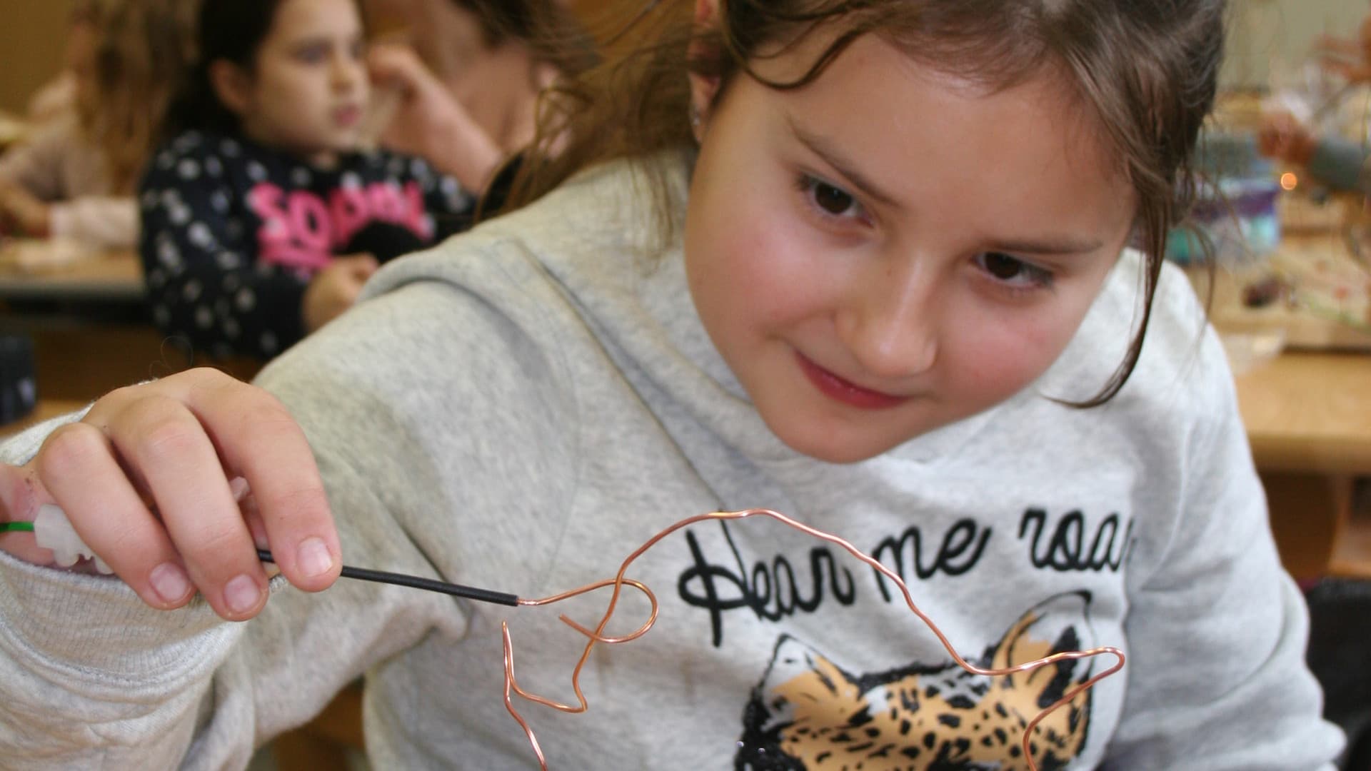 "Hot wire" game at Melk primary school