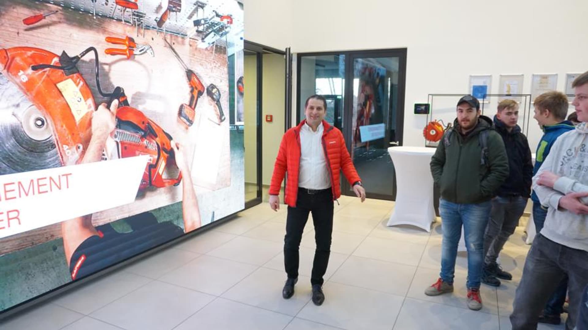 Our apprentices at the Hilti headquarters