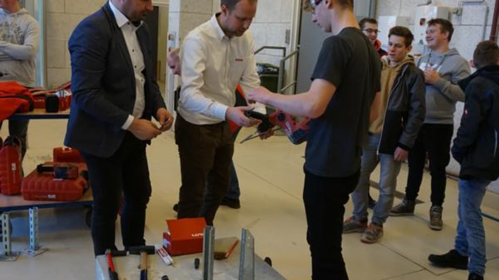 Our apprentices at the Hilti headquarters