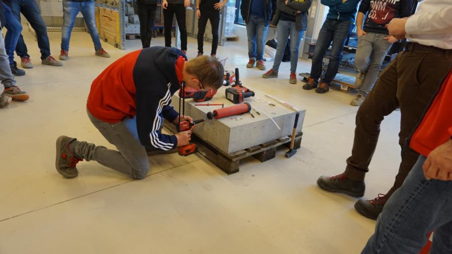 Our apprentices at the Hilti headquarters