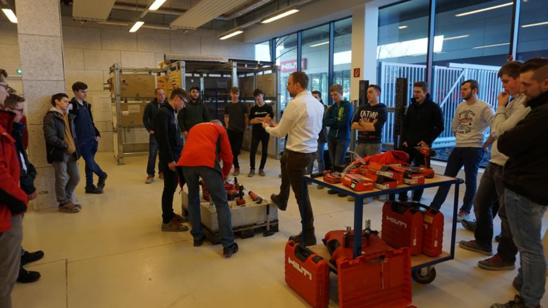Our apprentices at the Hilti headquarters