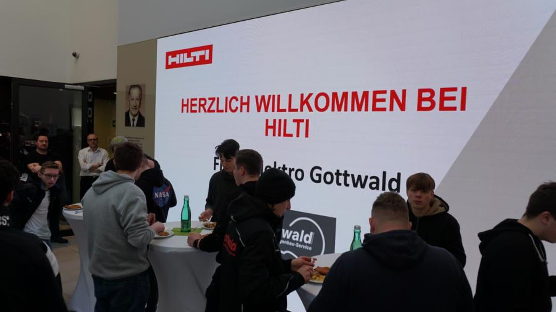 Our apprentices at the Hilti headquarters