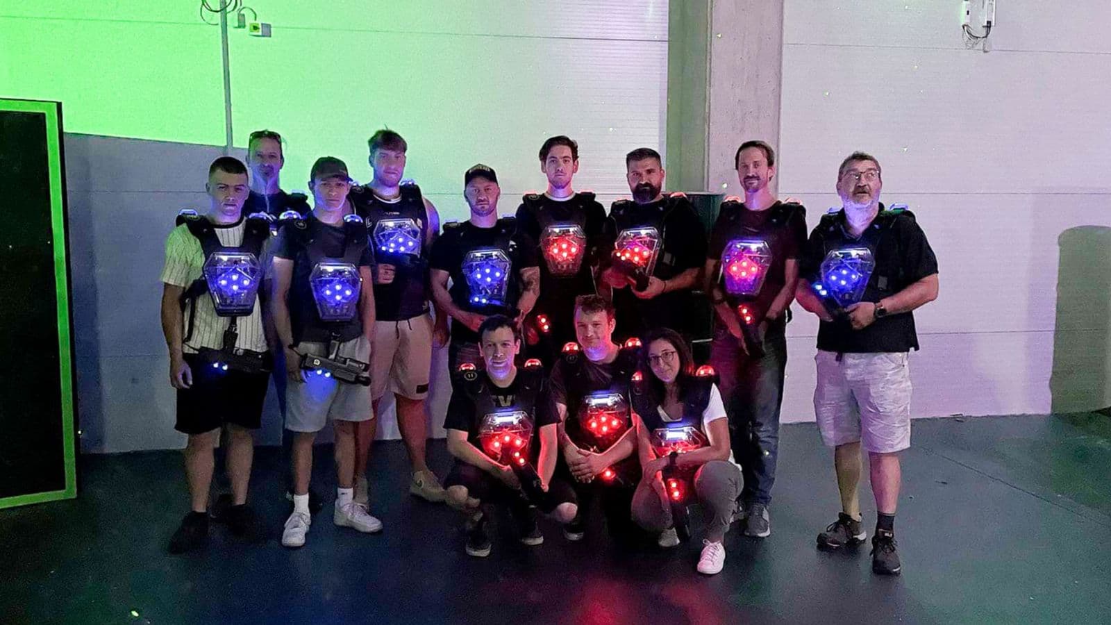 Laser tag and grilled chops