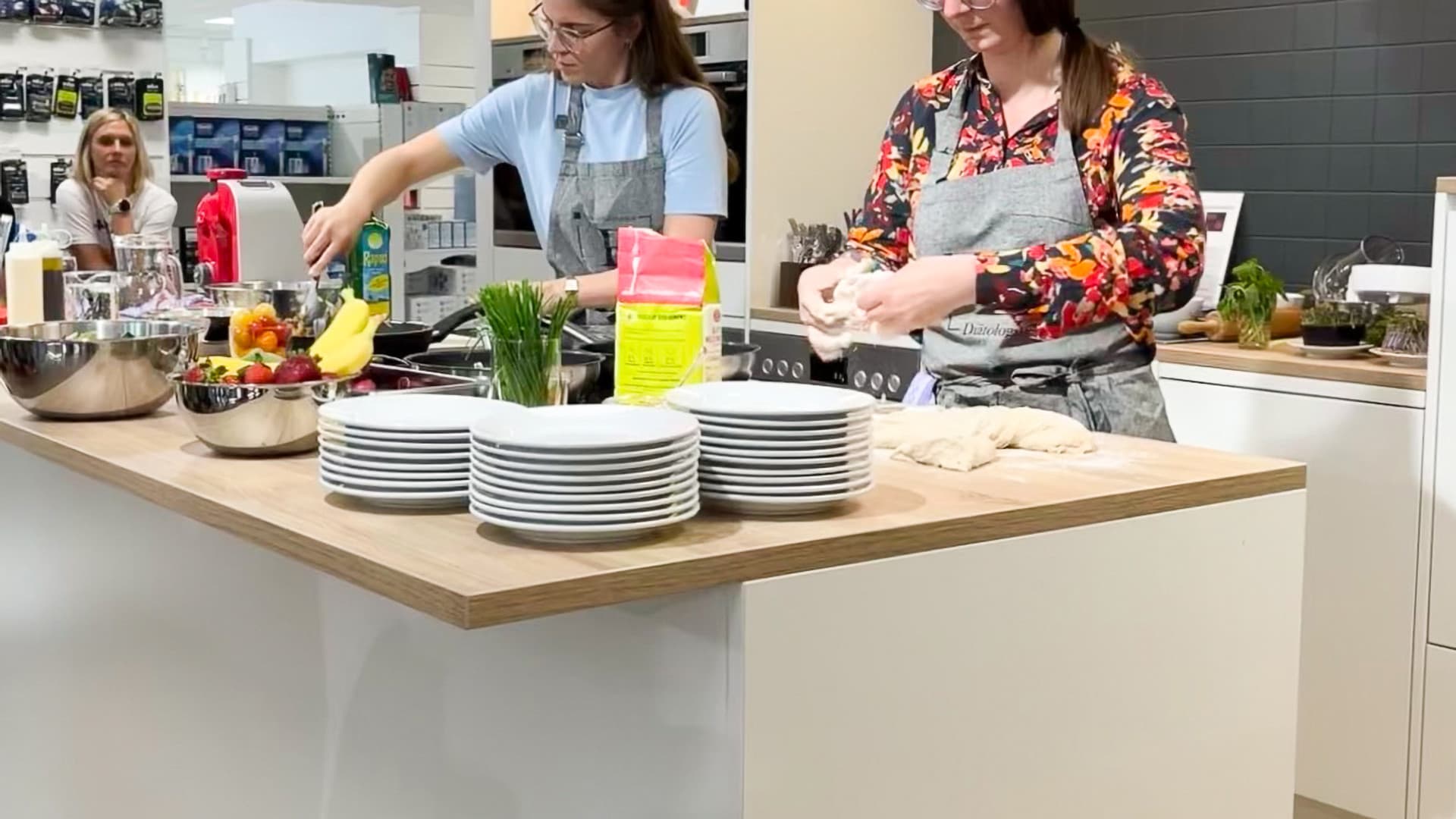 Live cooking show with the "Ernährerei"