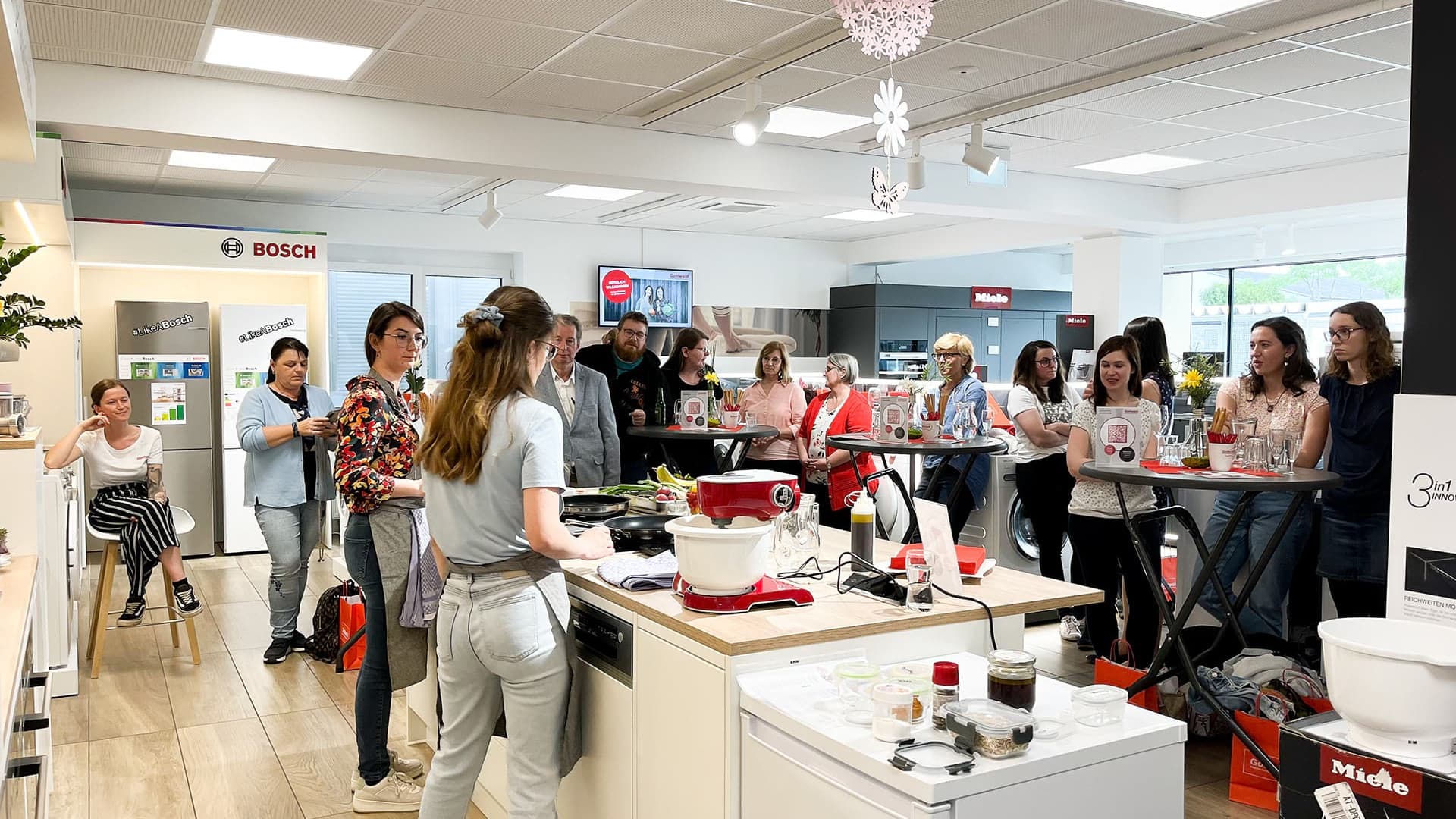 Live cooking show with the "Ernährerei"