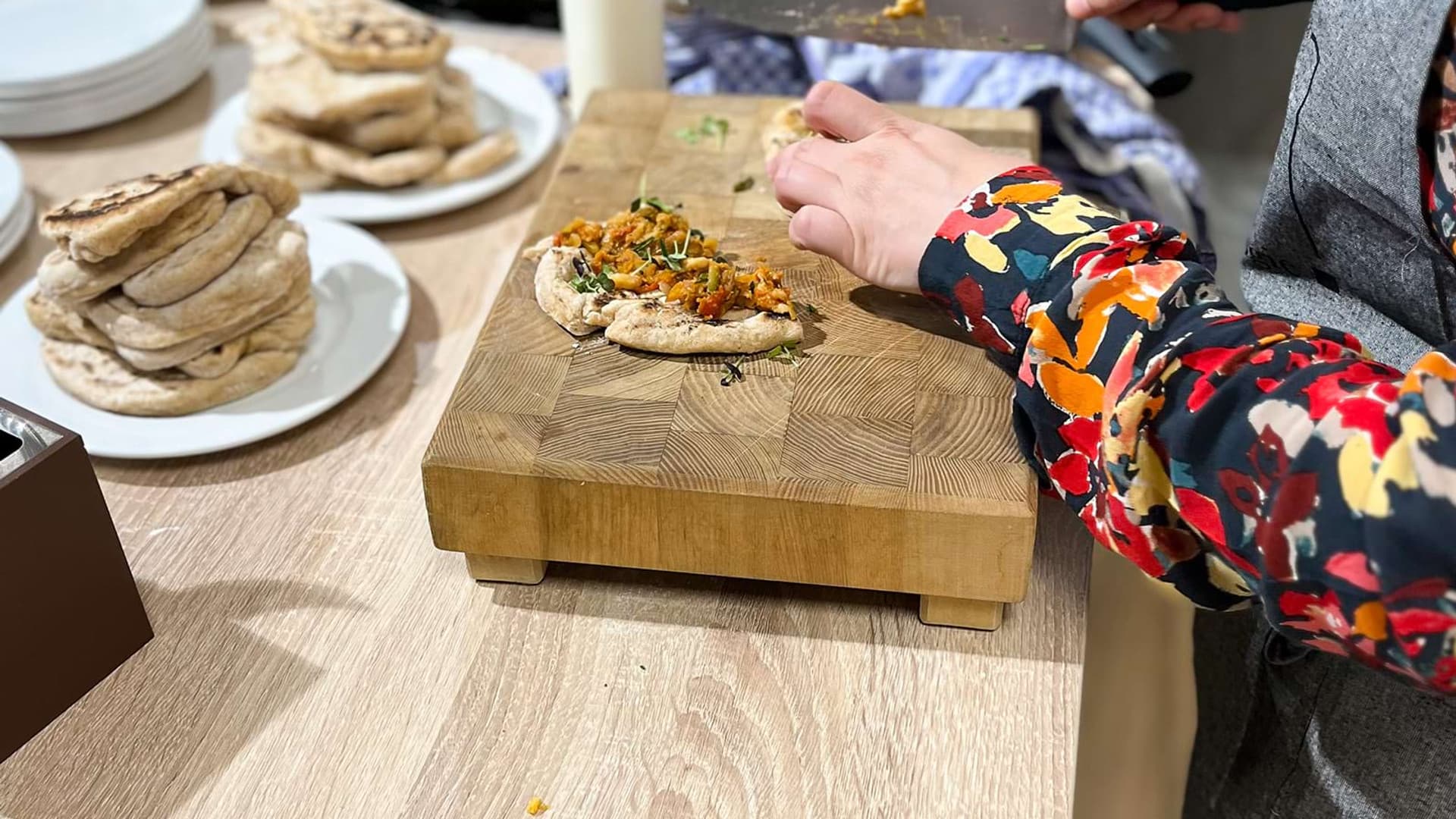 Live cooking show with the "Ernährerei"