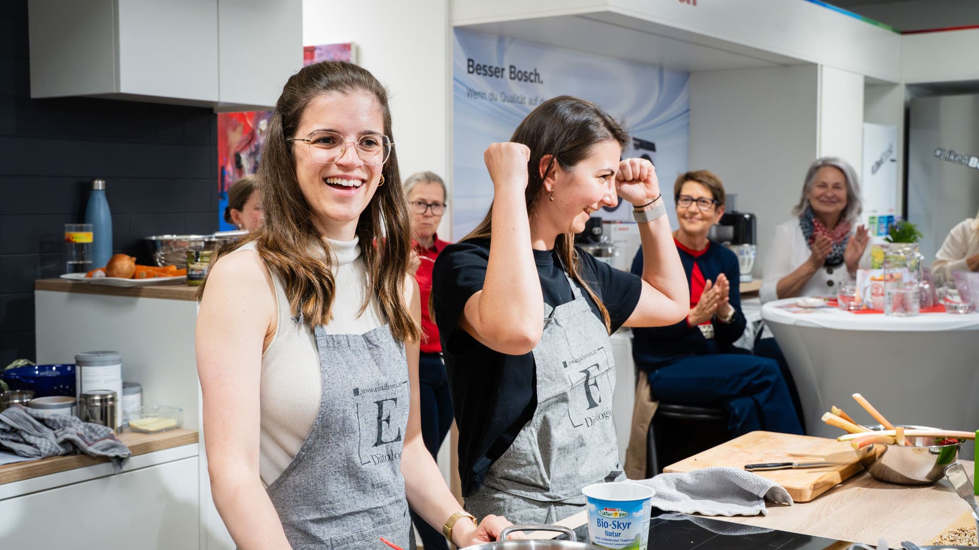 Live cooking show with the "Ernährerei"