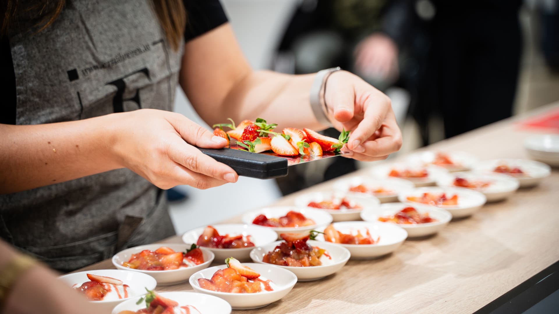 Live cooking show with the "Ernährerei"