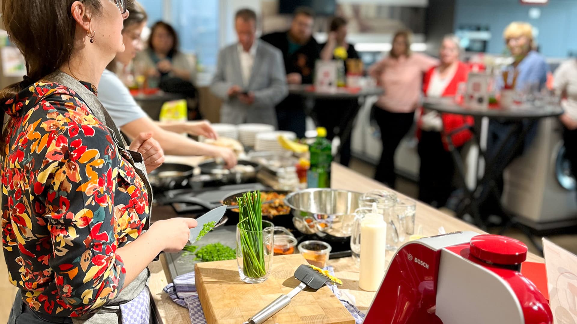Live cooking show with the "Ernährerei"