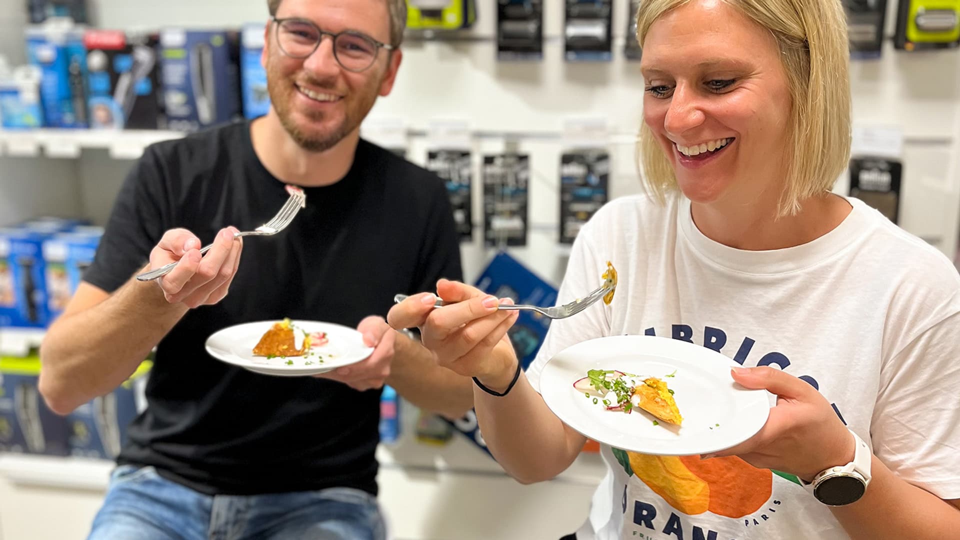 Live cooking show with the "Ernährerei"