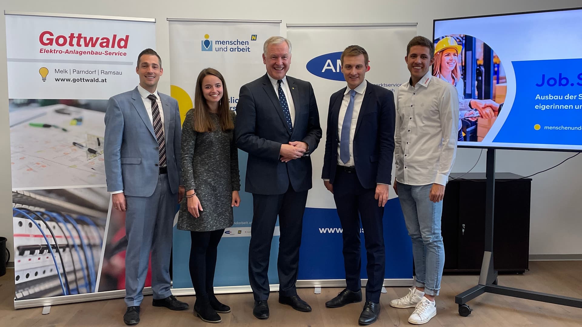 Press conference at Gottwald