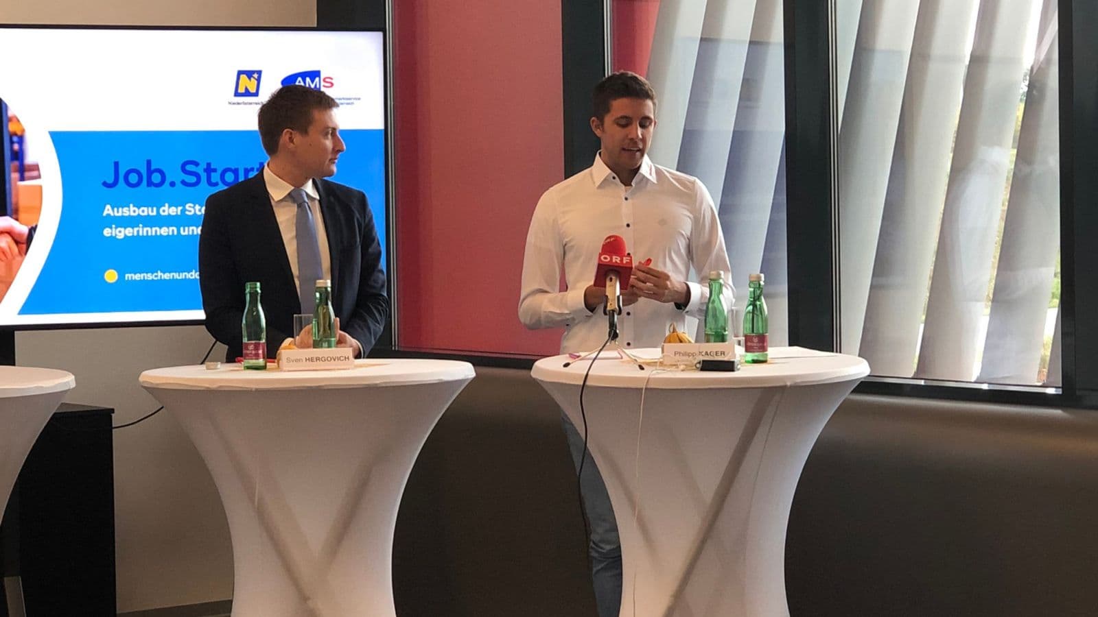Press conference at Gottwald
