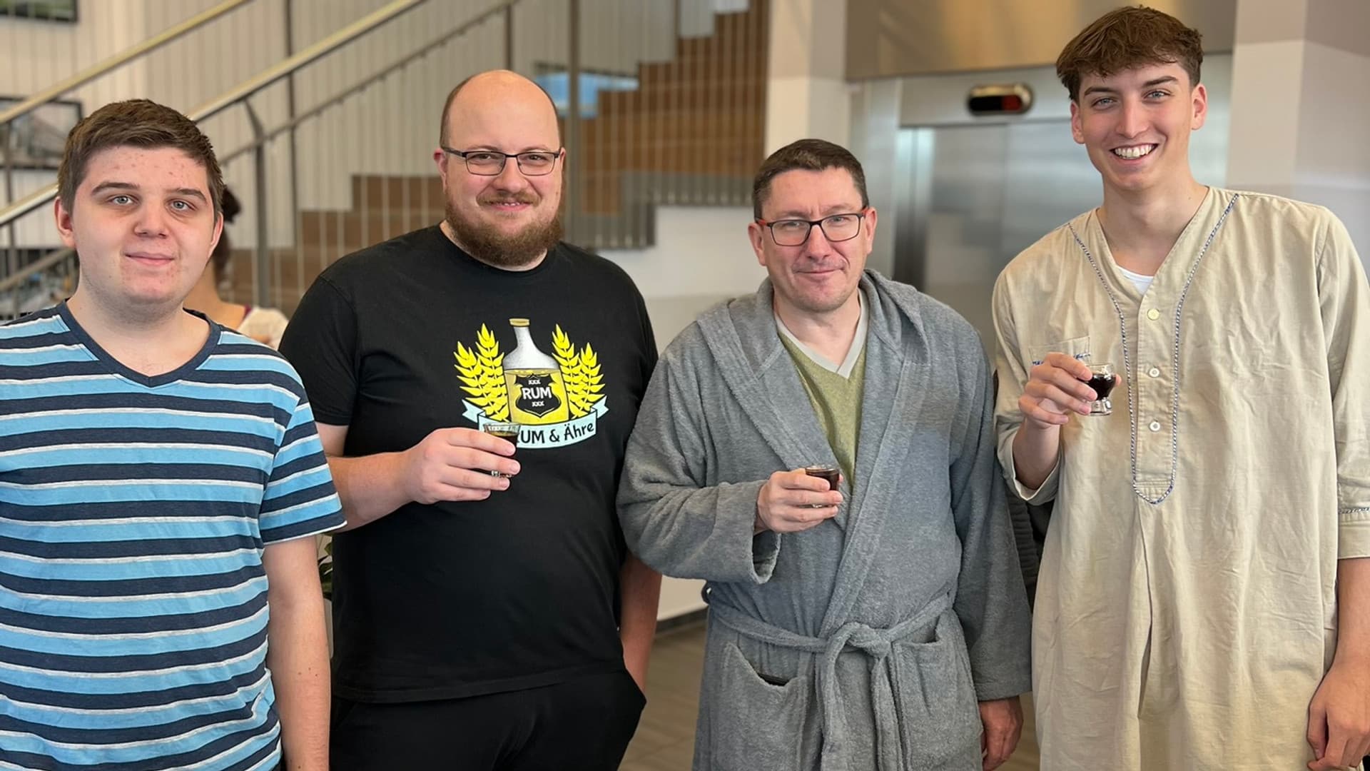Pyjama party in the Solarstraße