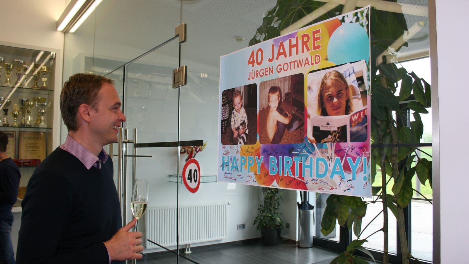 Our boss Jürgen celebrated his 40th birthday