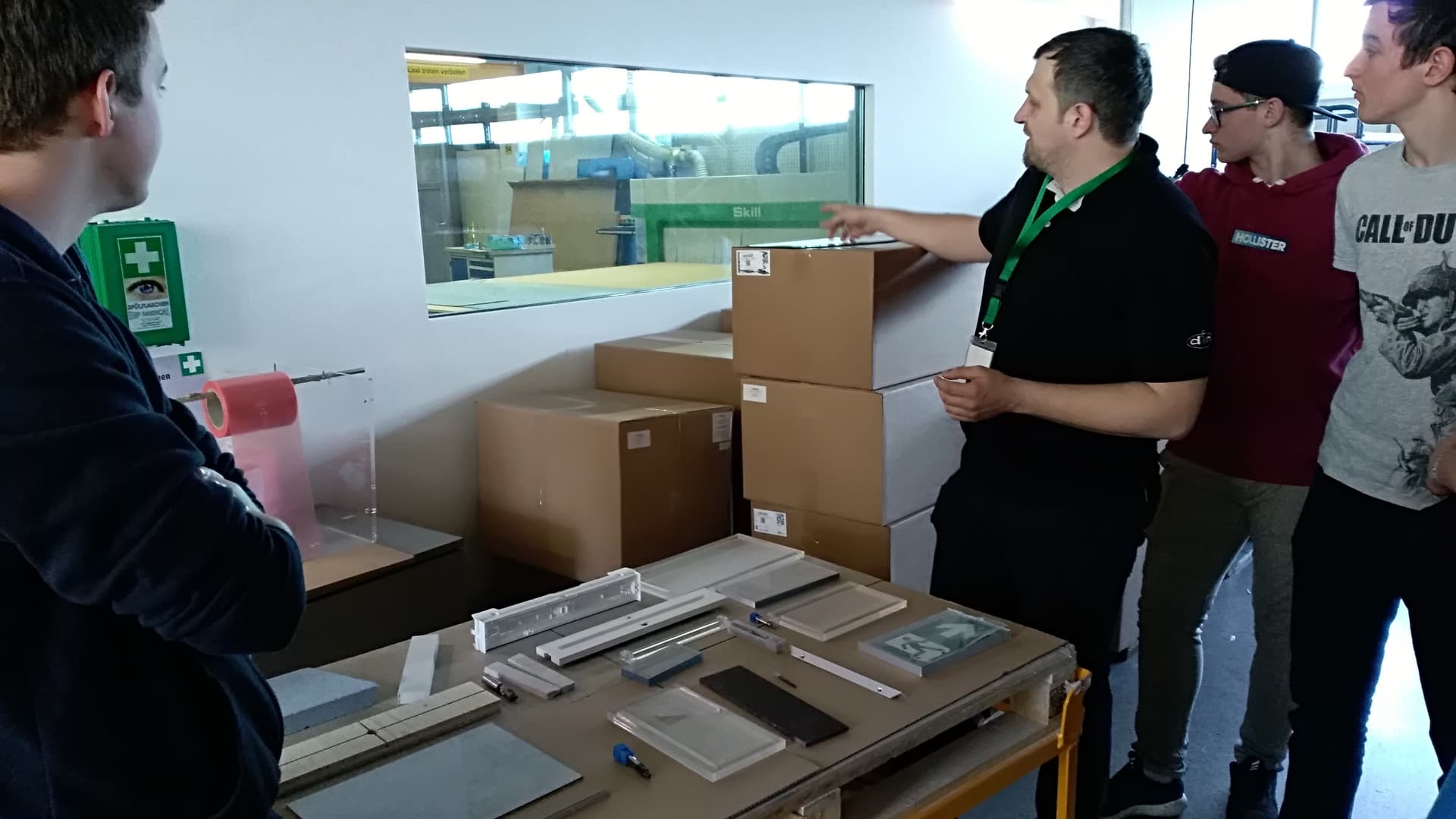 Our apprentices visiting din-Sicherheitstechnik in Linz