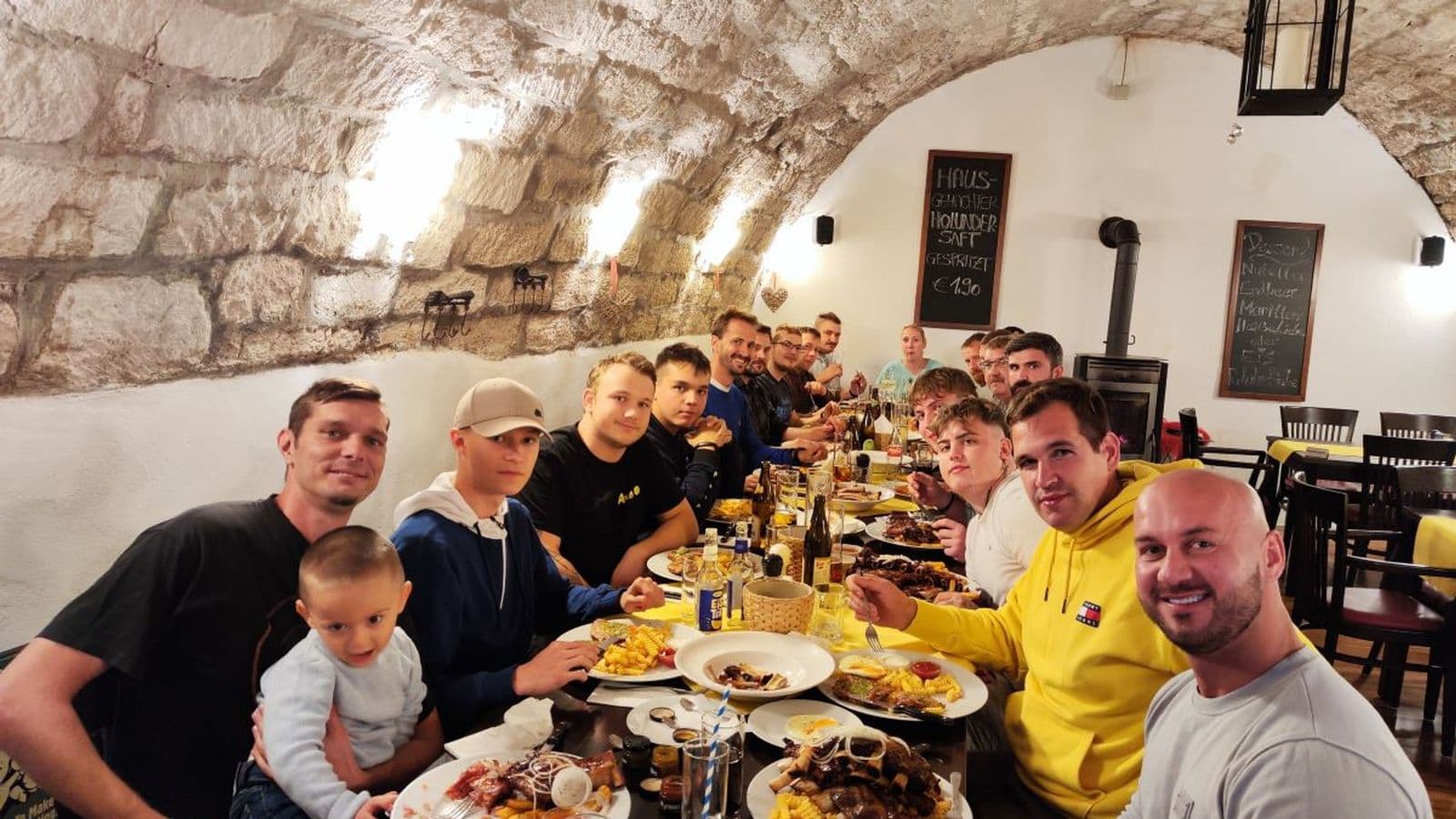 Our Parndorf team out and about together