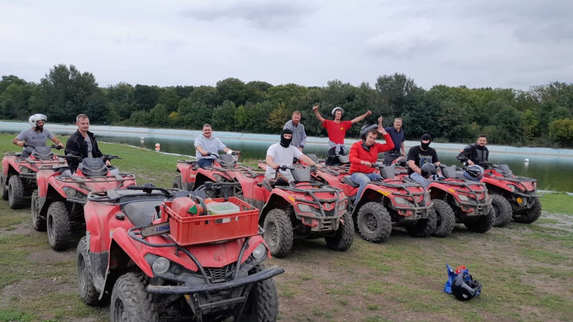 Our Parndorf team out and about together