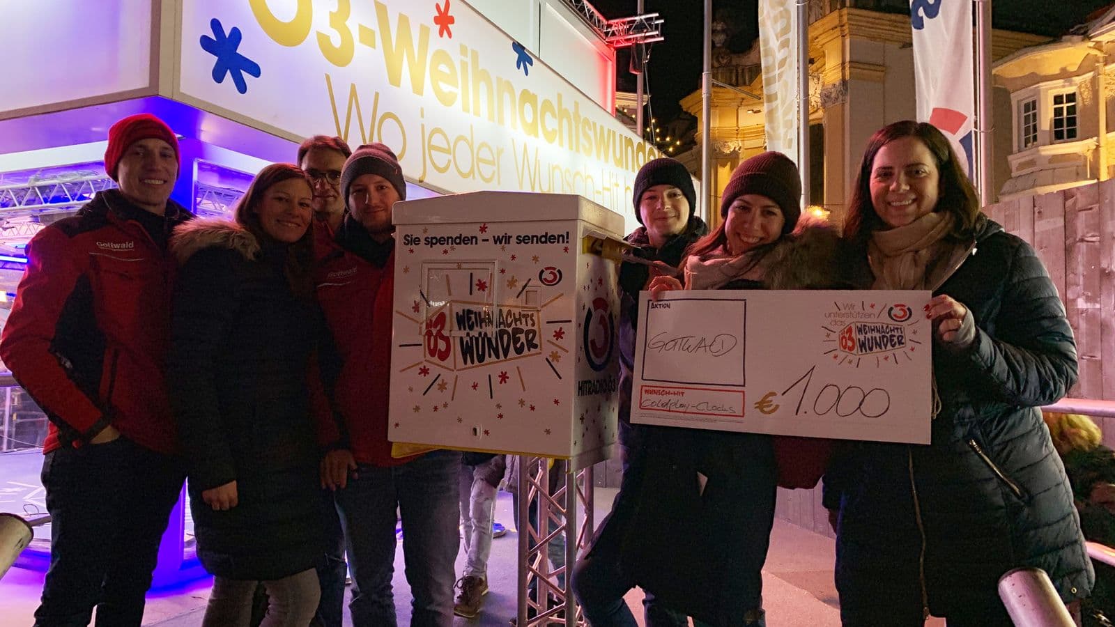 Donation to the Ö3 Christmas Miracle appeal