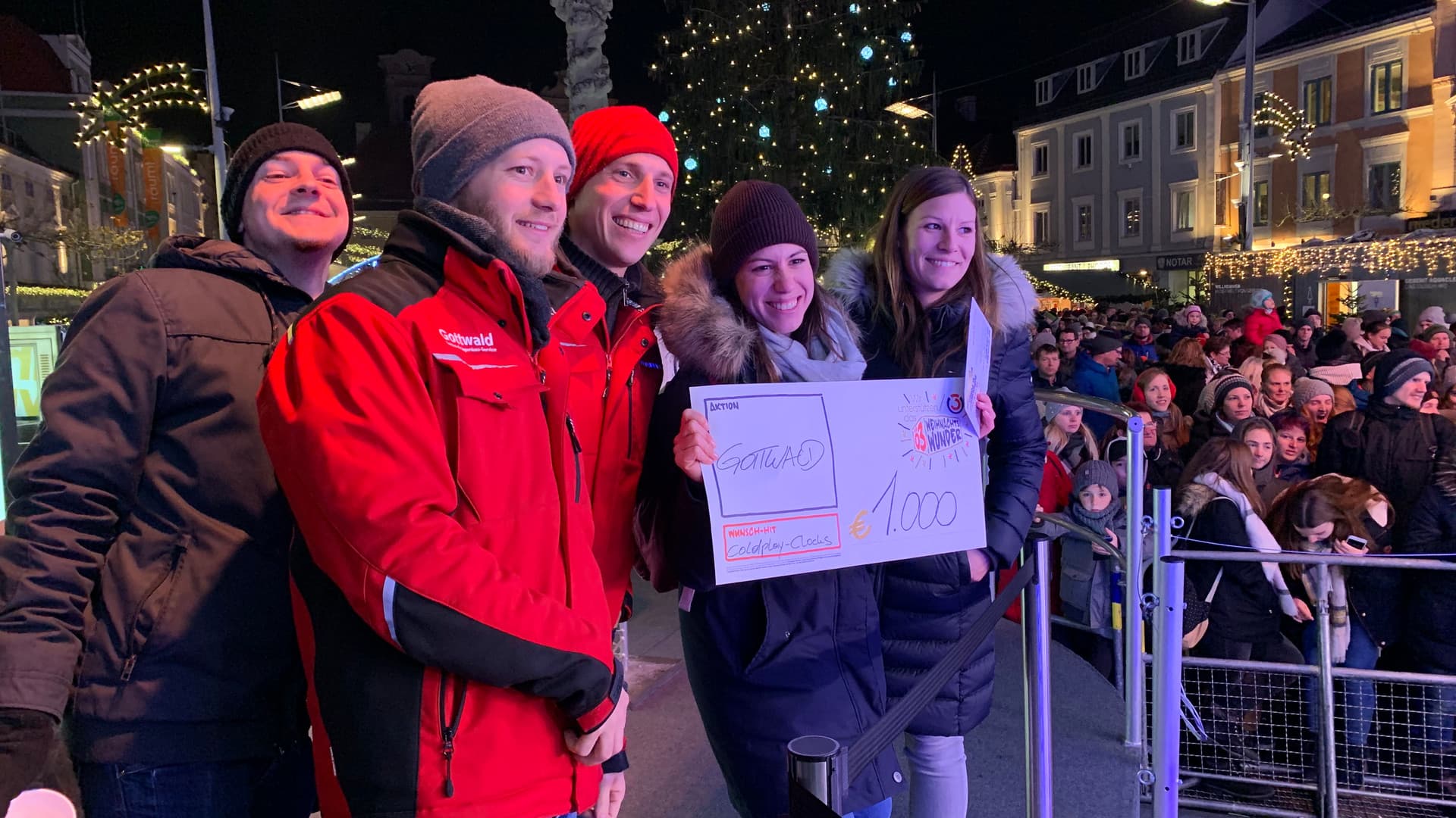 Donation to the Ö3 Christmas Miracle appeal