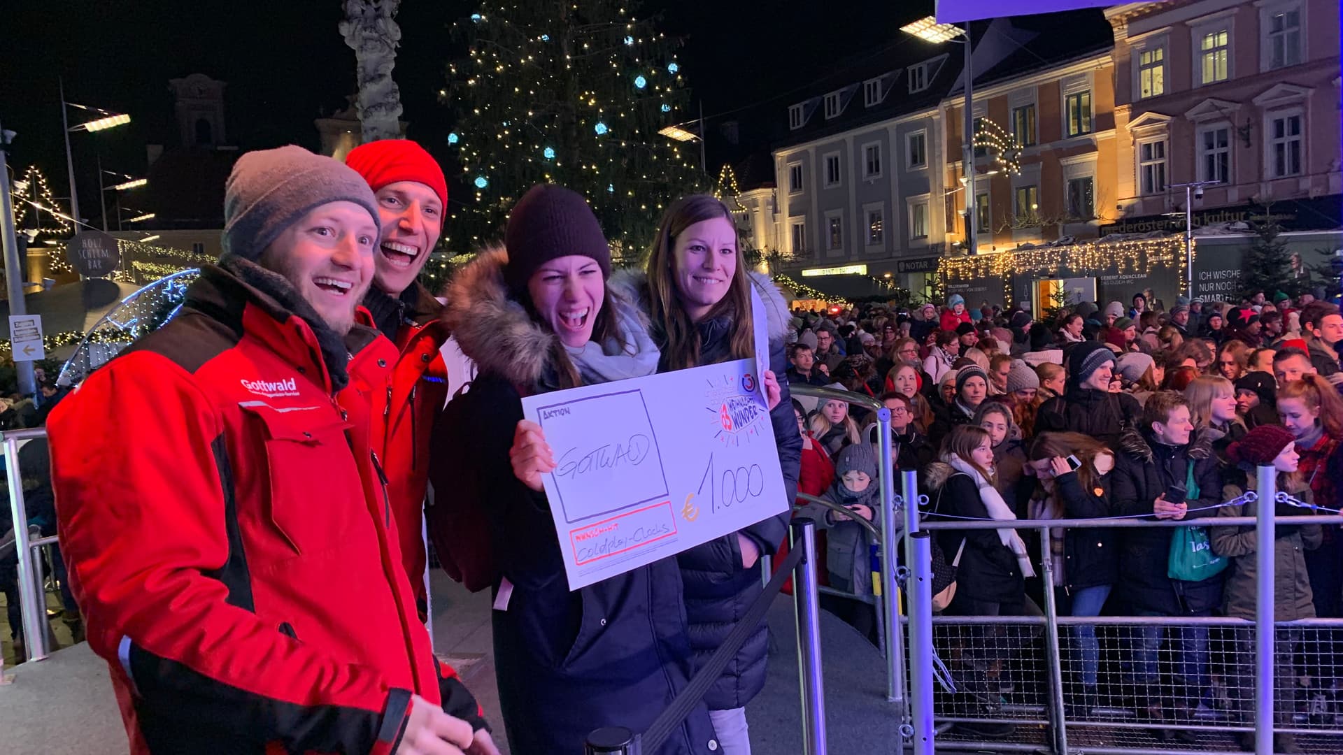 Donation to the Ö3 Christmas Miracle appeal